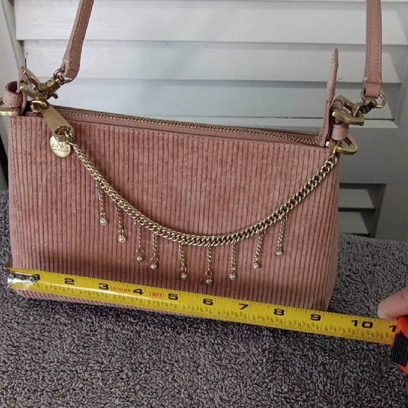 Gorgeous Zac Posen Blush Pink Crossbody Bag with Chain Detail - Picture 6 of 11